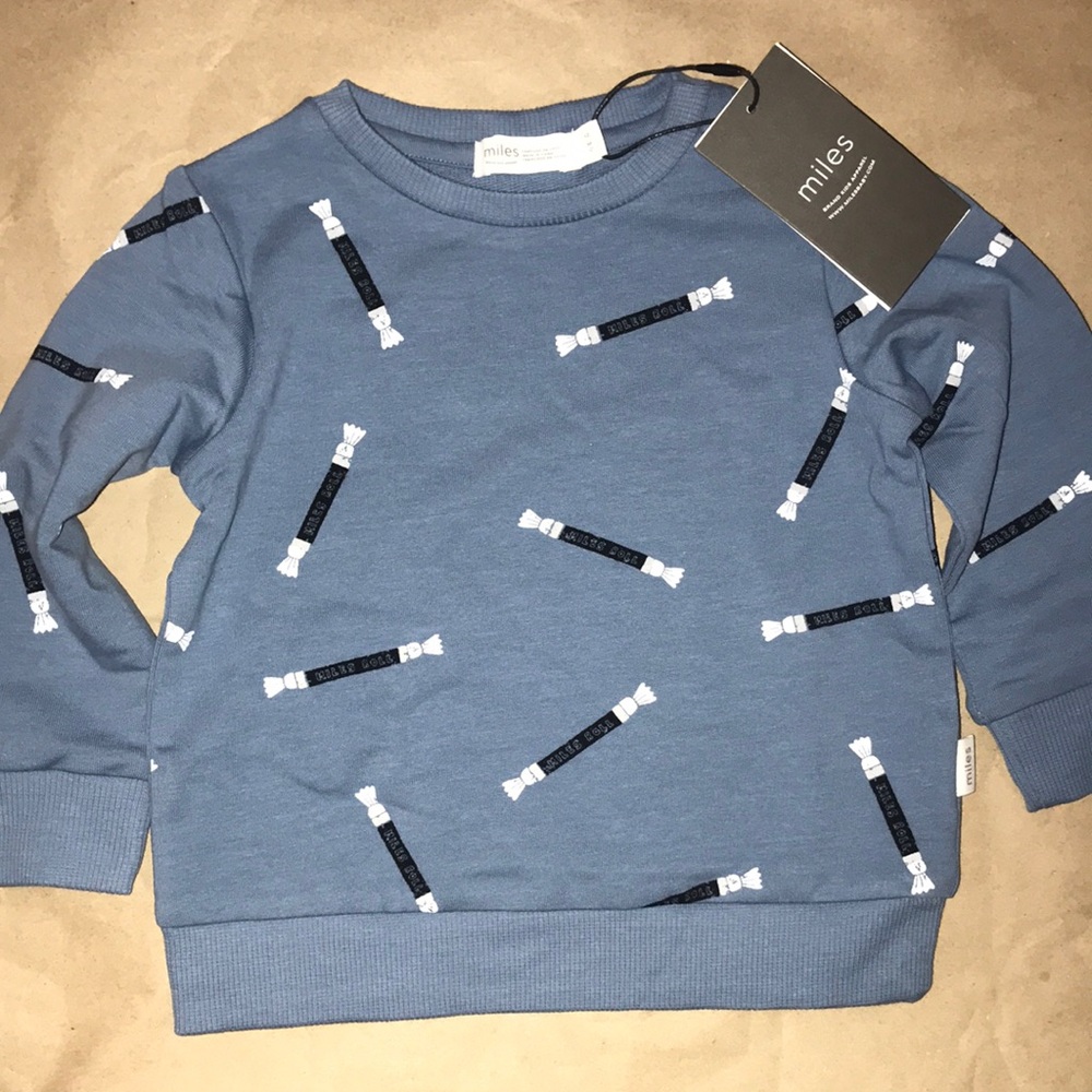 Miles Baby Roll Candy Sweatshirt - Size 12m